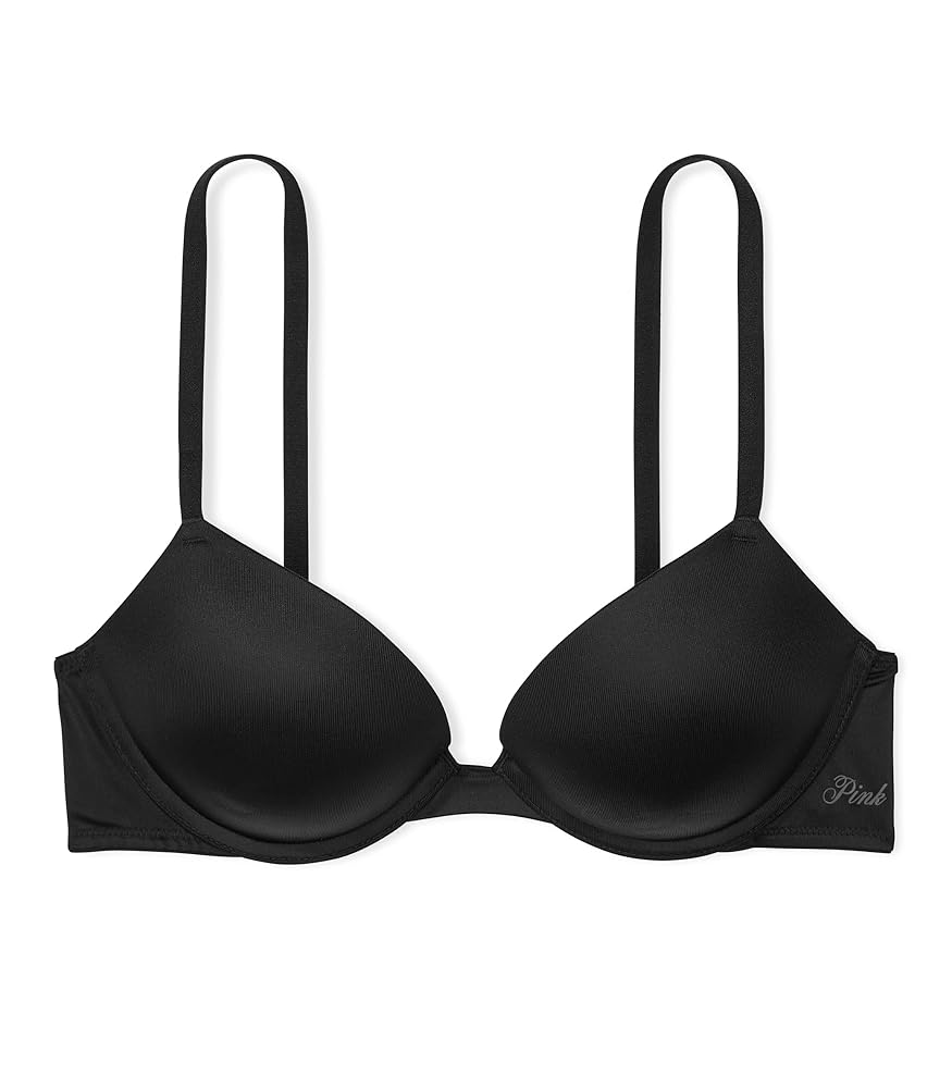 VICTORIA'S SECRET プッシュアップブラ! 32B 黒ｘロゴ プッシュアップブラ：小さめバストと大きめバストのためのリフト